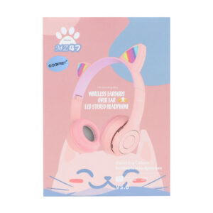 هدفون بی سیم مدل MZ47 - صورتی