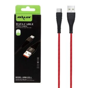 کابل شارژ فست ZEALOT Type-C مدل ARMI-C03C قرمز