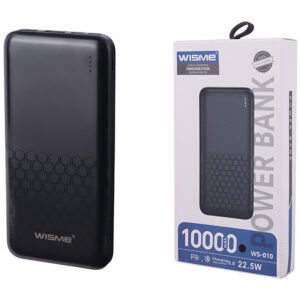 پاور بانک فست شارژ ویسمی WS-010 QC3.0 PD 22.5W ظرفیت 10000 میلی آمپر ساعت